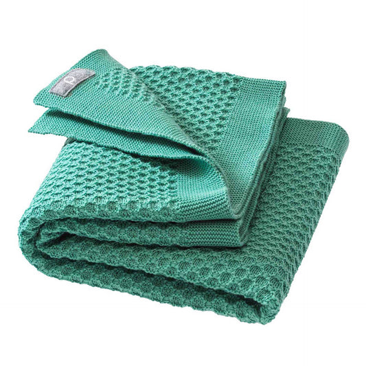 Disana Organic Merino Knitted Baby Blanket - Honeycomb