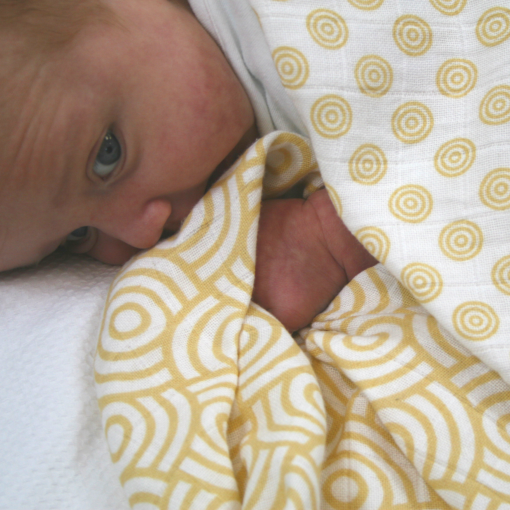 CLEARANCE MuslinZ Bamboo/Organic Cotton Muslin Swaddle