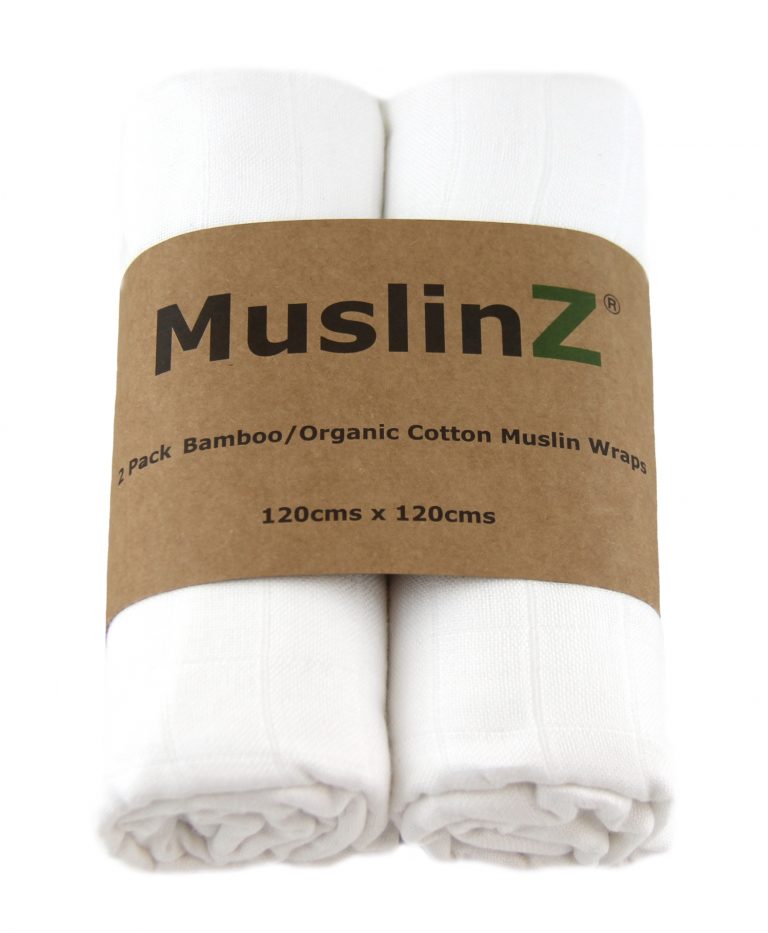 CLEARANCE MuslinZ Bamboo/Organic Cotton Muslin Swaddle
