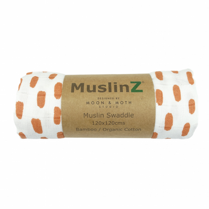 CLEARANCE MuslinZ Bamboo/Organic Cotton Muslin Swaddle