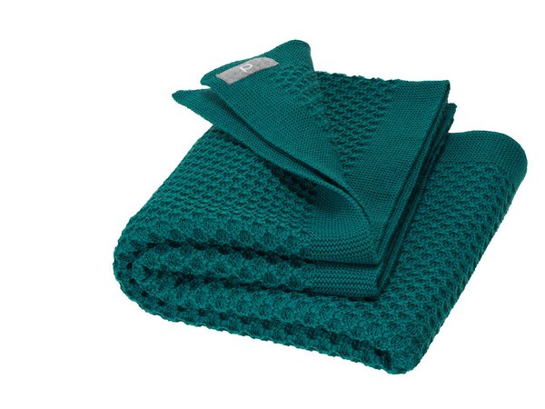 Disana Organic Merino Knitted Baby Blanket - Honeycomb