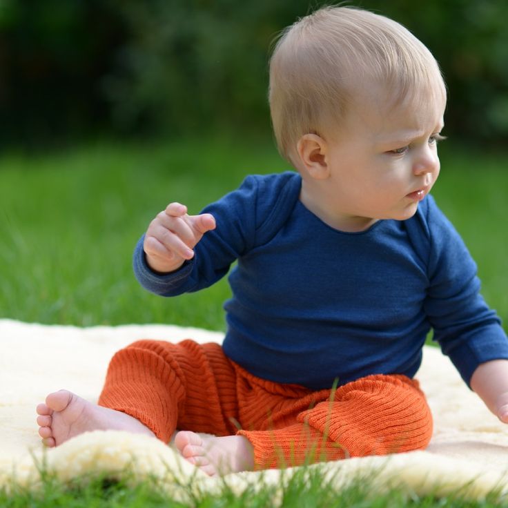 Organic Merino Wool Knitted Baby Leggings - Little Spruce Organics