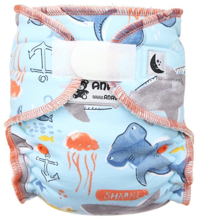 CLEARANCE Anavy Toddler Fitted Nappy - Hook & Loop